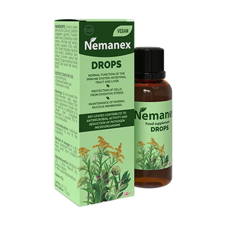 Nemanex gotas veganas con extractos vegetales